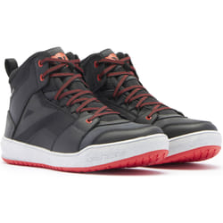 Dainese Suburb D-WP Scarpe da moto impermeabili, nero-bianco-rosso, dimensione 40 per uomo