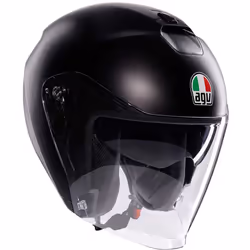 AGV Irides Mono Logo Casco Jet, nero, dimensione XS per uomo