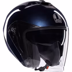 AGV Irides Mono Casco Jet, blu, dimensione XL per uomo