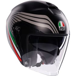 AGV Irides Bologna Casco Jet, nero-grigio, dimensione S per uomo