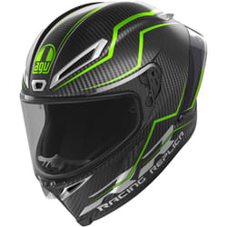 AGV Pista GP RR Performante Carbon Casco, nero-verde, dimensione S per uomo