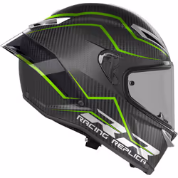 AGV Pista GP RR Performante Carbon Casco, nero-verde, dimensione L per uomo - Vista aggiuntiva 4