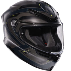 AGV K6 S Enhance Casco, grigio-giallo, dimensione 2XL