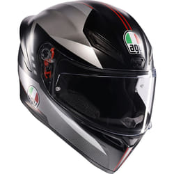 AGV K1 S Lap Casco, nero-rosso, dimensione L per uomo