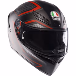 AGV K1-S Sling Casco, nero-rosso, dimensione XL per uomo