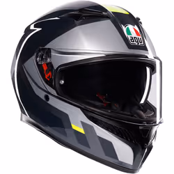 AGV K3 Shade 22.06 Casco, grigio, dimensione M per uomo
