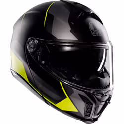 AGV Tourmodular Perception Casco, nero-grigio-giallo, dimensione L per uomo