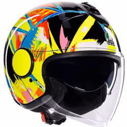 AGV Eteres Rossi Winter Test 2019 Casco Jet, multicolore, dimensione XS per uomo