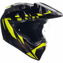 AGV AX-9 Steppa 06 Casco, nero-grigio-giallo, dimensione 2XL per uomo