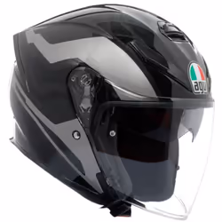 AGV K5 Jet Evo Tuna Casco Jet, nero-verde, dimensione XS per uomo