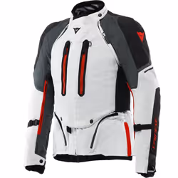 Dainese Super Adventure Absoluteshell impermeabile Giacca tessile moto, nero-grigio-rosso, dimensione 52 per uomo