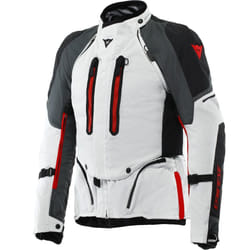 Dainese Super Adventure Absoluteshell impermeabile Giacca tessile moto, nero-grigio-rosso, dimensione 52 per uomo