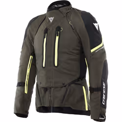 Dainese Super Adventure Absoluteshell impermeabile Giacca tessile moto, verde, dimensione 50 per uomo