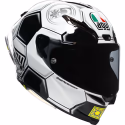 AGV Pista GP RR Catalunya 2008 Casco, nero-bianco, dimensione M per uomo