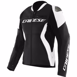 Dainese Racing 5 Giacca in pelle da moto da donna, nero-bianco, dimensione 40 per donne - Vista aggiuntiva 2