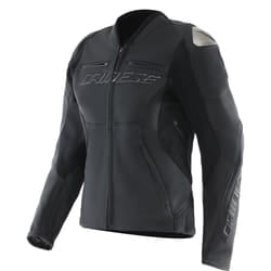Dainese Racing 5 Giacca in pelle da moto da donna, nero, dimensione 46 per donne