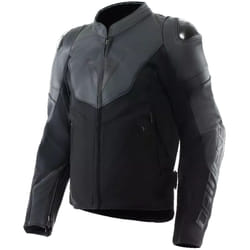 Dainese Iperattiva Giacca da moto in pelle/tessuto, nero, dimensione 48 per uomo