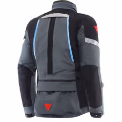 Dainese Mangen Absoluteshell Pro impermeabile Giacca tessile moto, nero-grigio-blu, dimensione 56 per uomo