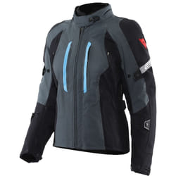 Dainese Mangen Absoluteshell Pro impermeabile Giacca tessile moto da donna, nero-grigio-blu, dimensione 44 per donne