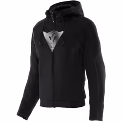 Dainese Daemon-X Safety Felpa con cappuccio e zip da moto da donna, nero, dimensione 40 per donne