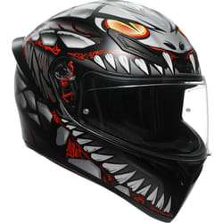 AGV K1 S Lyzard Casco, nero-grigio-rosso, dimensione L per uomo