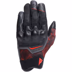 Dainese Ermex Guanti da moto, nero-rosso, dimensione XL per uomo