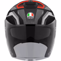 AGV Irides Zurigo Casco Jet, nero-grigio, dimensione L per uomo