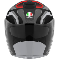 AGV Irides Zurigo Casco Jet, nero-grigio, dimensione L per uomo