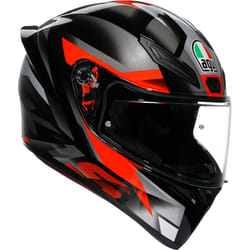 AGV K1 S Fastlap Casco, nero-grigio-rosso, dimensione M per uomo