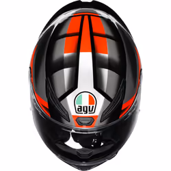 AGV K1 S Fastlap Casco, nero-grigio-rosso, dimensione L per uomo