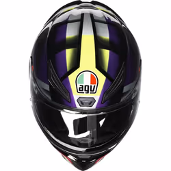 AGV K1 S Fastlap Casco, nero-porpora, dimensione XS per uomo