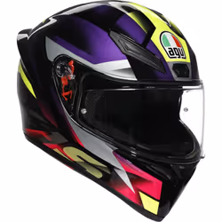 AGV K1 S Fastlap Casco, nero-porpora, dimensione M per uomo