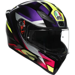 AGV K1 S Fastlap Casco, nero-porpora, dimensione M per uomo