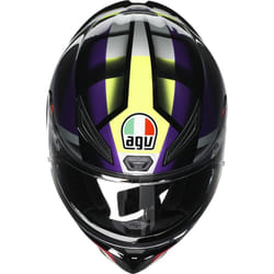 AGV K1 S Fastlap Casco, nero-porpora, dimensione XL per uomo