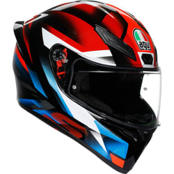 AGV K1 S Fastlap Casco, nero-rosso-blu, dimensione L per uomo