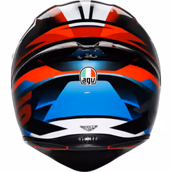 AGV K1 S Fastlap Casco, nero-rosso-blu, dimensione XL per uomo