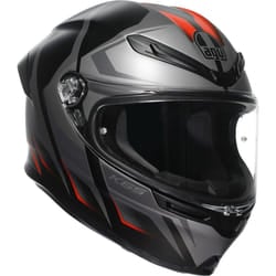 AGV K6 S Karve Casco, nero-grigio-rosso, dimensione XS per uomo