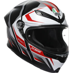 AGV K6 S Karve Casco, nero-bianco-rosso, dimensione M per uomo