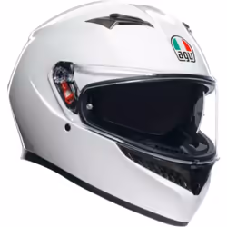 AGV K3 Mono White Casco, bianco, dimensione L per uomo