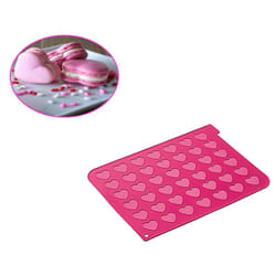 Silikomart - Tappeto silicone 42 macarons cuore MAC03
