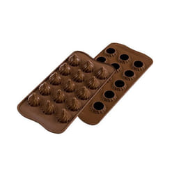 Silikomart Scg47 Choco Flame stampo per cioccolatini e caramelle Silicone Marrone