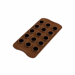 Silikomart Scg47 Choco Flame stampo per cioccolatini e caramelle Silicone Marrone
