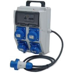 Rosi - Quadro asc materiale elettrico 4x3p 16a con pulsante di emergenza - 2240e-pf