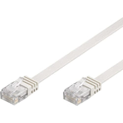 Techly ICOC U5EB-FL-020T cavo di rete Bianco 2 m Cat5e U/UTP (UTP)