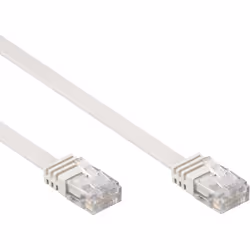 Techly ICOC U5EB-FL-020T cavo di rete Bianco 2 m Cat5e U/UTP (UTP)