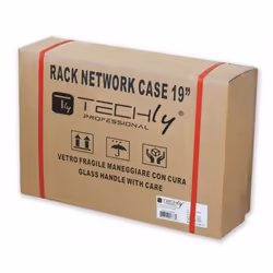 Techly Armadio Rack 19" Flat a muro p.15cm 6 unità sezione unica Grigio