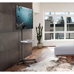 Techly Supporto a Pavimento con Mensola Trolley TV LCD/LED/Plasma 23"-55" - Vista aggiuntiva 4
