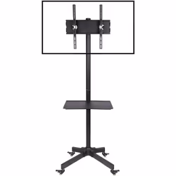 Techly Supporto a Pavimento con Mensola Trolley TV LCD/LED/Plasma 23"-55" - Vista aggiuntiva 7
