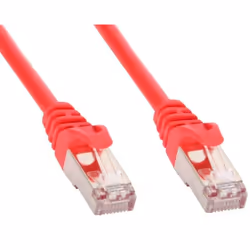 Techly Cavo di rete Patch in rame Cat.6 Rosso SFTP LSZH 0,5m