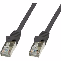 Techly Cavo di rete Patch in rame Cat.6 Nero SFTP LSZH 1m, 1 m, Cat6, S/FTP (S-STP), RJ-45, RJ-45, Nero